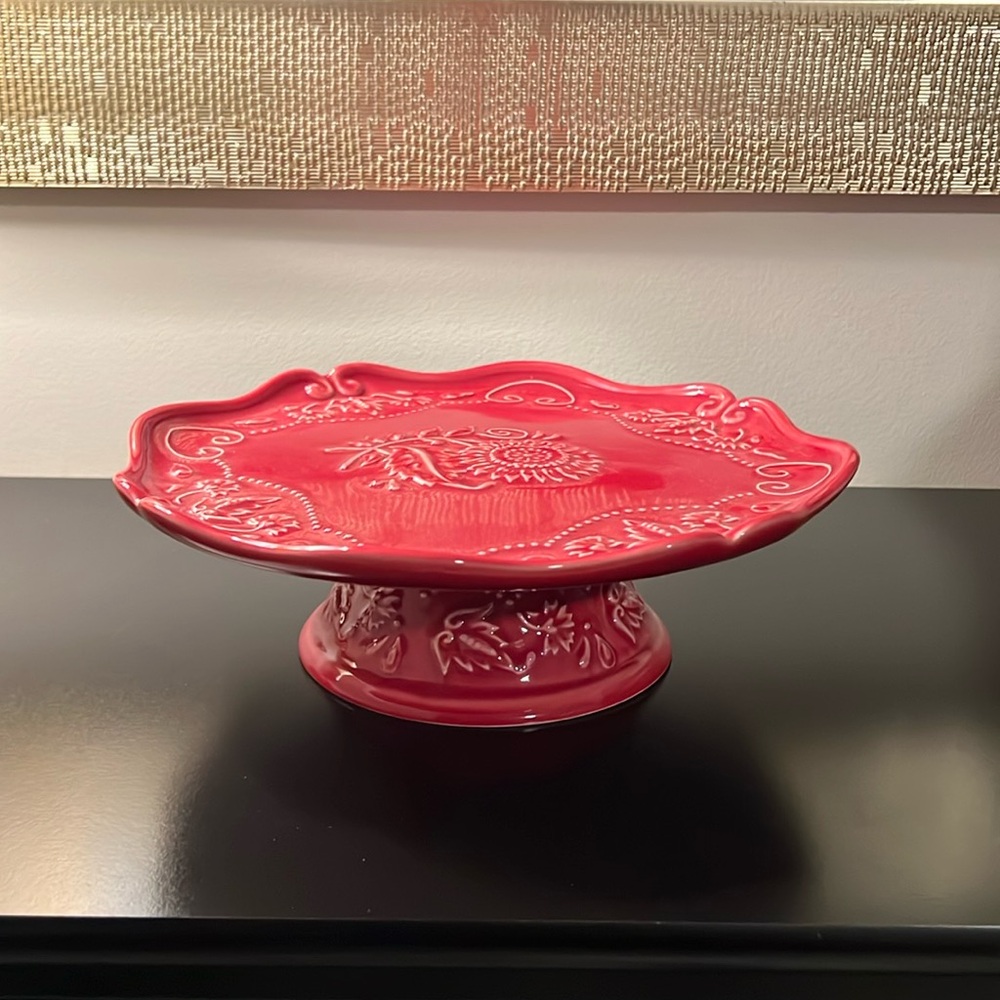 Vera Bradley Sunflower Cake Plate